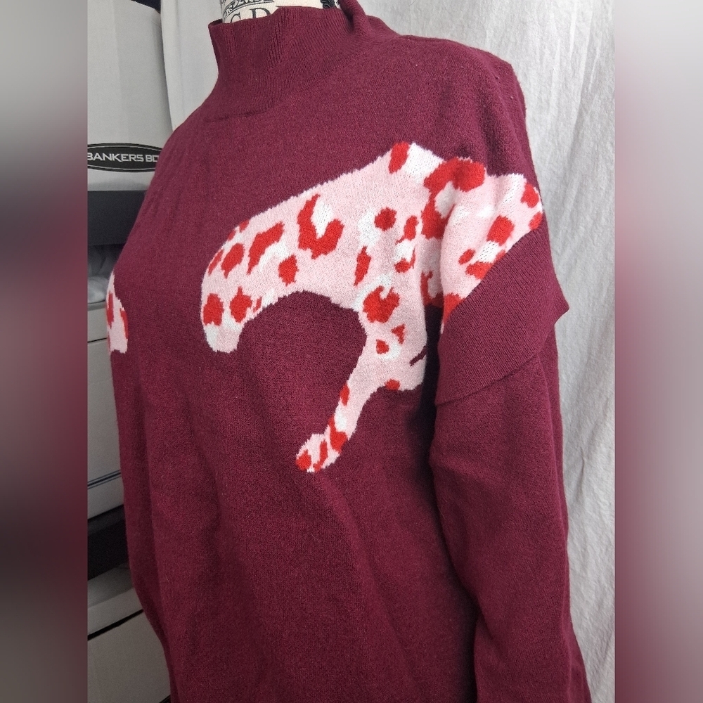 Crown & Ivy Womens small red sweater - Picture 2 of 10